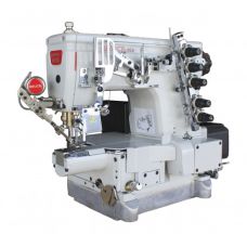BRUCE 264G-01CBx356/UT Maszyna drabinkowa z łożem mikro cylindrychnym (odległość obwodu 180 mm.), elektromagnetycznym obcinaniem nici oraz podnoszeniem stopki, LED, silnik Direct drive. Rozstaw igieł 5.6 mm.