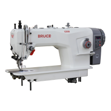 Промышленная швейная машина BRUCE BRC-6390B-A-CZ-12 для тяжелых материалов с двойным продвижением материалов и максимальной длиной стежка до 12 мм.