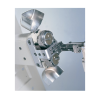 Highlead GC24608-2 qz dwugłówkowa maszyna z potrójnym posuwem na słupkowym łożu.