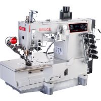 BRUCE P5-UT-01GBx356 Maszyna drabinkowa z łożem płaskim, elektromagnetycznym obcinaniem nici oraz podnoszeniem stopki, LED,  silnik Direct drive. Rozstaw igieł 5.6 mm.